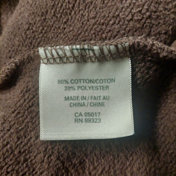 Kids Full Zip Roots Hoddie Brown sz XL - Picture 8 of 9